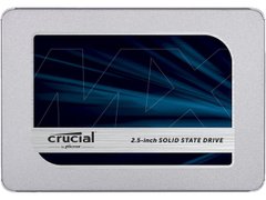 SSD Crucial MX500 1 TB Sata III 2.5" 3D TLC (CT1000MX500SSD1), Чорний