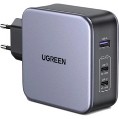 Мережевий зарядний пристрій UGREEN CD289 GaN 140W Fast Charger Gray + Type-C to Type-C (90549)