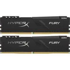 Пам'ять для настільних комп'ютерів HyperX 16 GB (2x8GB) DDR4 3200 MHz Fury Black (HX432C16FB3K2/16) б/у, DDR4, 16 Гб, 2
