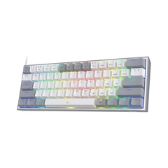 Клавіатура Redragon Fizz K616 Pro White-Gray RGB ENG, Білий-Сірий