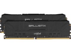 Оперативна пам'ять Crucial DDR4-3200 32768MB PC4-25600 (Kit of 2x16384) Ballistix Black (BL2K16G32C16U4B) - б/в, DDR4, 32 Гб, 2, Охолодження модуля, Відсутня