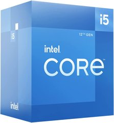 Процесор Intel Core i5-12400F 2.5 GHz / 18 MB (BX8071512400F) s1700 BOX