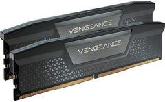 Оперативна пам'ять Corsair 48 GB (2x24GB) DDR5 5200 MHz Vengeance Black (CMK48GX5M2B5200C38), DDR5, 48 ГБ, 2, Охолодження модуля, Відсутня