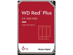 Жорсткий диск Western Digital Red Plus 6TB 5400 rpm 128 MB WD60EFZX 3.5 SATA III HDD