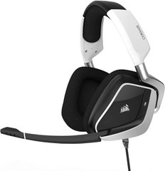 Компьютерная гарнитура Corsair VOID PRO RGB USB Premium Gaming Headset 7.1 White (CA-9011155-NA), Белый, На дужке