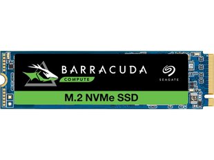 SSD Seagate Barracuda 510 SSD 500GB NVMe M.2 2280 PCIe 3.0 x4 3D NAND TLC (ZP500CM3A001), Чорний