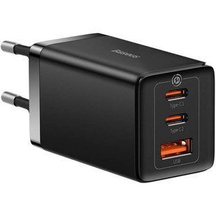Мережевий зарядний пристрій Baseus GaN5 Pro Fast Charger 65W Black Type-C to Type-C cable (CCGP120201)