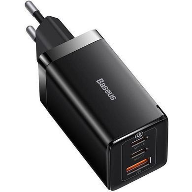 Сетевое зарядное устройство Baseus GaN5 Pro Fast Charger 65W Black Type-C to Type-C cable (CCGP120201)