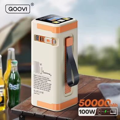 Зовнішній акумулятор (павербанк) QOOVI 50000mAh 100W