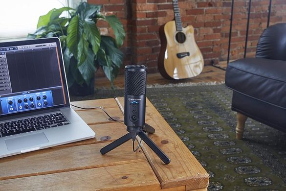 Микрофон студийный/ для ПК / для подкастов Audio-Technica ATR2500x-USB, Черный