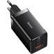 Сетевое зарядное устройство Baseus GaN5 Pro Fast Charger 65W Black Type-C to Type-C cable (CCGP120201)