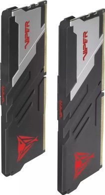 Память для настольных компьютеров PATRIOT 32 GB (2x16GB) DDR5 6000 MHz Viper Venom Black (PVV532G600C30K), DDR5, 32 Гб, 2, Охлаждения модуля, Отсутствует