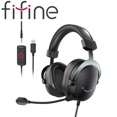 Наушники с микрофоном Fifine H9 Black, Черный, На дужке