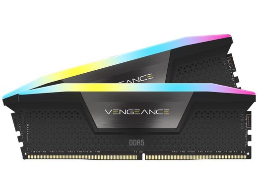 Оперативная память Corsair Vengeance RGB DDR5 6000 MHz 32GB (2x16GB) CL36 (CMH32GX5M2D6000C36), DDR5, 32 Гб, 2, Охлаждения модуля, Присутствует