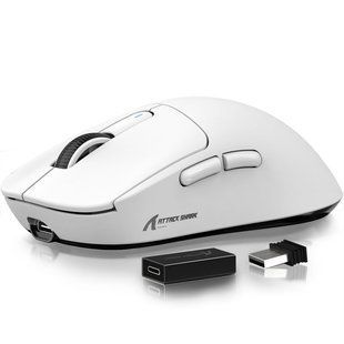 Миша бездротова ATTACK SHARK X3 PRO White 4K PAW3395, 26000