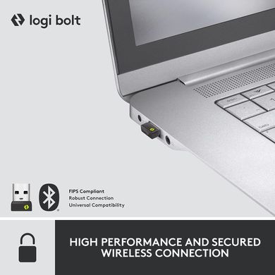 Комплект Клавиатура Logitech MX Keys Mini Combo for Business Wireless Mouse and Keyboard Combo us/ansi Graphite (920-011061), Тёмно-серый