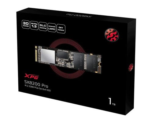 SSD ADATA XPG SX8200 Pro 1TB M.2 2280 PCIe Gen3x4 3D NAND TLC (ASX8200PNP-1TT-C)