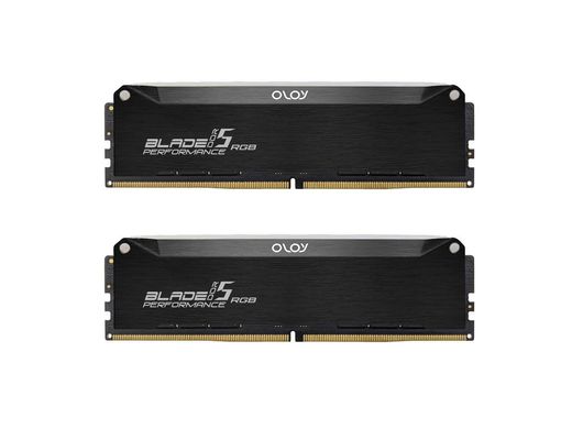 Оперативная память OLOy Blade RGB (OLOY) 32GB (2 x 16GB) 288-Pin PC RAM DDR5 6000 (PC5 48000) ND5U1660366BRKDA, DDR5, 32 Гб, 2, С RBG подсветкой