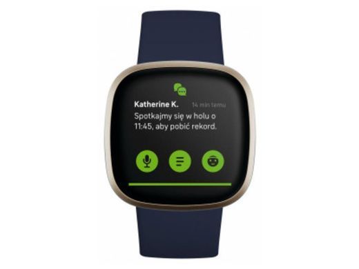 Смарт-годинник Fitbit Versa 3 Midnight/Soft Gold Aluminum (FB511GLNV)