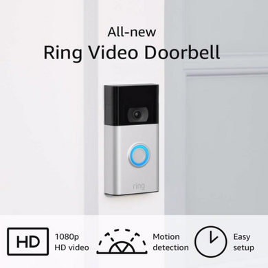 Відеодзвінок дверний Ring Video Doorbell 2 Satin Nickel