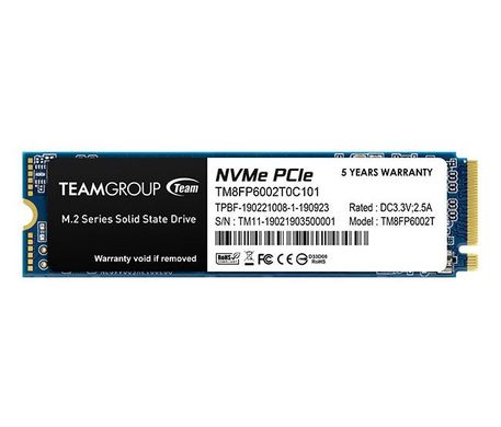 SSD Team MP33 2TB M.2 (2280 PCI-E) NVMe 1.3 (TM8FP6002T0C101), Чорний