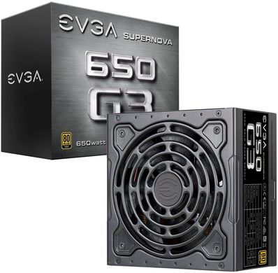 Блок питания EVGA SuperNova 650 G3 220-G3-0650-Y1, 80+ GOLD 650W, Fully Modular, ECO Mode