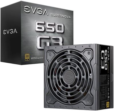 Блок живлення EVGA SuperNova 650 G3 220-G3-0650-Y1, 80+ GOLD 650W, Fully Modular, ECO Mode