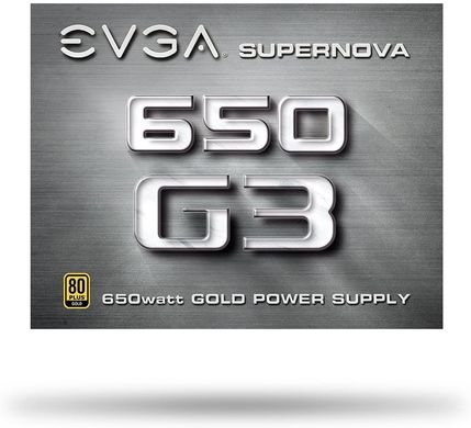 Блок живлення EVGA SuperNova 650 G3 220-G3-0650-Y1, 80+ GOLD 650W, Fully Modular, ECO Mode