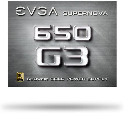 Блок питания EVGA SuperNova 650 G3 220-G3-0650-Y1, 80+ GOLD 650W, Fully Modular, ECO Mode