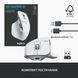 Миша Logitech MX Master 3S Pale Grey (910-006560), 8000 dpi