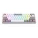 Клавиатура Redragon Fizz K617 White/Gray ENG/UKR (K617RGB-WG), Белый-серый, белый-серый