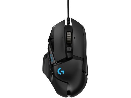 Миша Logitech G502 HERO Gaming Mouse & G240 Cloth (910-005973) - Уцінка, Чорний, 16000 dpi