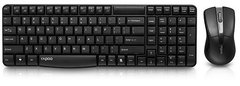 Комплект (клавиатура + мышь) RAPOO X1800S Wireless Black