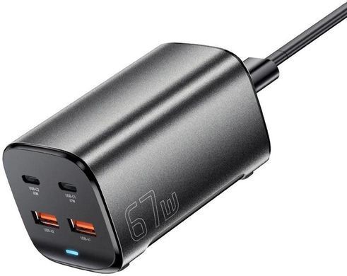 Сетевое зарядное устройство Essager Collection 67W GaN Gray (ECT2AC-JYB0G-Z)