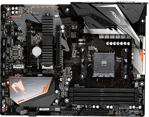 Материнская плата GIGABYTE B450 AORUS ELITE б/у