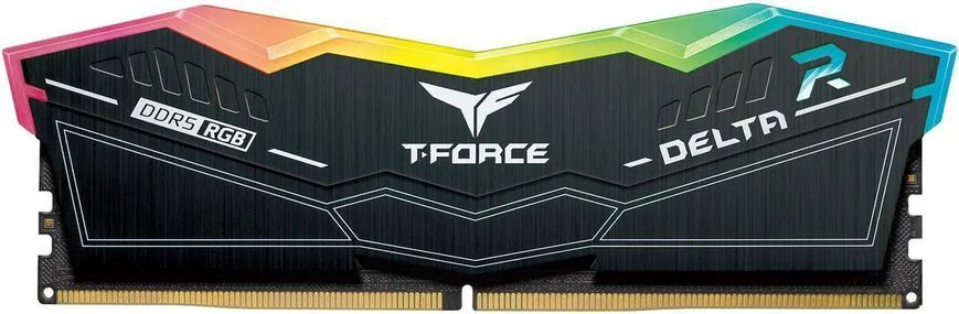 Оперативная память TEAM T-Force Delta RGB DDR5 6000MHz 16GB (2x8GB) (FF7D516G6000HC38ADC01), DDR5, 16 Гб, 2, Охлаждения модуля, Присутствует