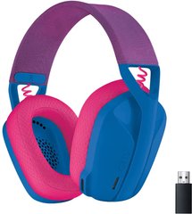 Відкрита коробка, Bluetooth only, без радіо ресівера! Навушники з мікрофоном Logitech G435 LIGHTSPEED Blue (981-001062) Уцінка, Темно-синій, Вбудований в корпус