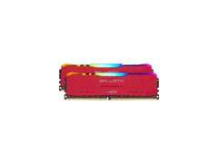 Оперативная память Crucial 16 GB (2x8GB) DDR4 3200 MHz Ballistix Red RGB (BL2K8G32C16U4RL), DDR4, 16 Гб, 2, Поддержка профиля XMP, Присутствует