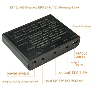 ДБЖ для роутера DIY UPS Power Supply Box 18650 Li-ion Battery