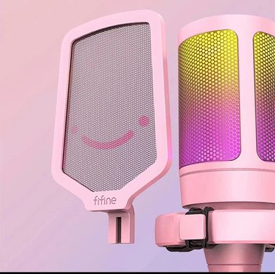 Мікрофон для ПК Fifine AmpliGame A6V Pink, Рожевий