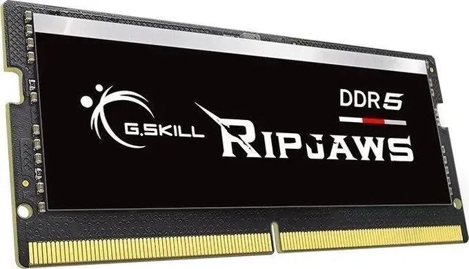 Пам'ять для ноутбуків G.Skill 64 GB (2x32GB) SO-DIMM DDR5 4800 MHz Ripjaws (F5-4800S3838A32GX2-RS), DDR5, 64 ГБ, 2, Відсутня