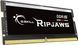 Пам'ять для ноутбуків G.Skill 64 GB (2x32GB) SO-DIMM DDR5 4800 MHz Ripjaws (F5-4800S3838A32GX2-RS), DDR5, 64 ГБ, 2, Відсутня
