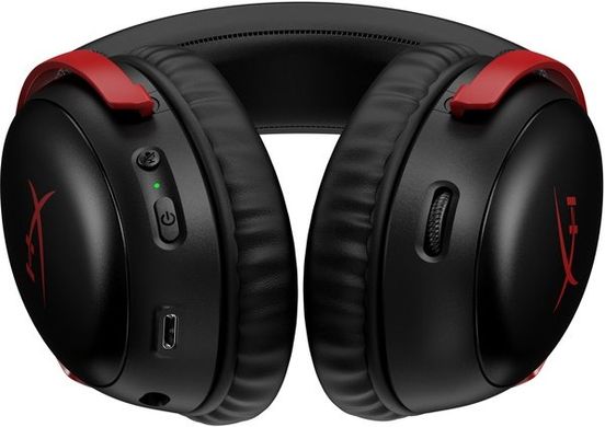 Навушники с микрофоном HyperX Cloud III Wireless Black/Red (77Z46AA)