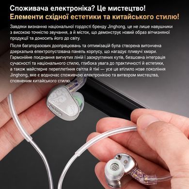 Наушники с микрофоном Zhulinniao JingHong Z3 Type-C Silver, На кабеле