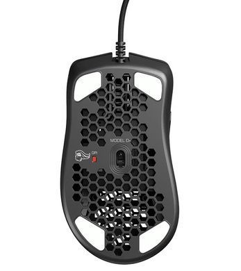 Миша Glorious Model D Minus Glossy USB Black (GLO-MS-DM-GB), 12000 dpi