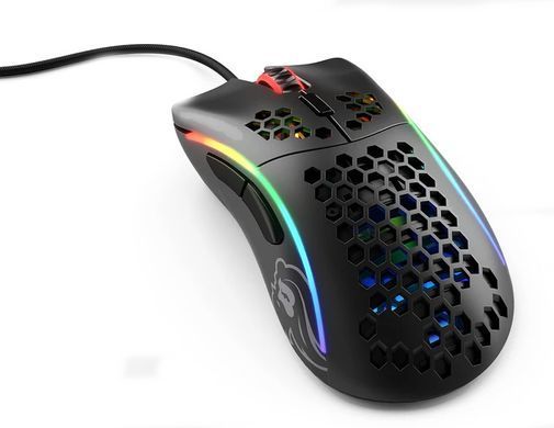 Миша Glorious Model D Minus Glossy USB Black (GLO-MS-DM-GB), 12000 dpi