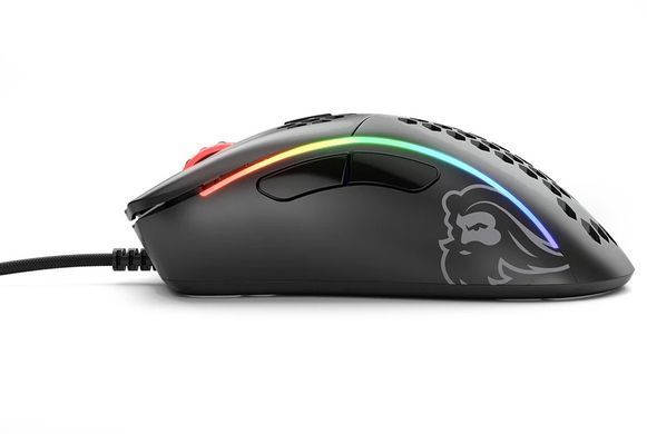 Миша Glorious Model D Minus Glossy USB Black (GLO-MS-DM-GB), 12000 dpi