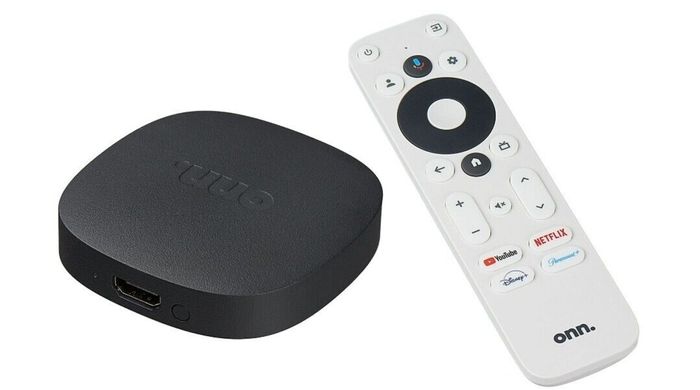 Onn. Google TV 4K Streaming Box 4K UHD resolution (110125667), Чорний