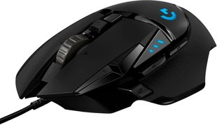 Миша Logitech G502 Gaming Mouse HERO High Performance Black (910-005470), Чорний, 16000 dpi