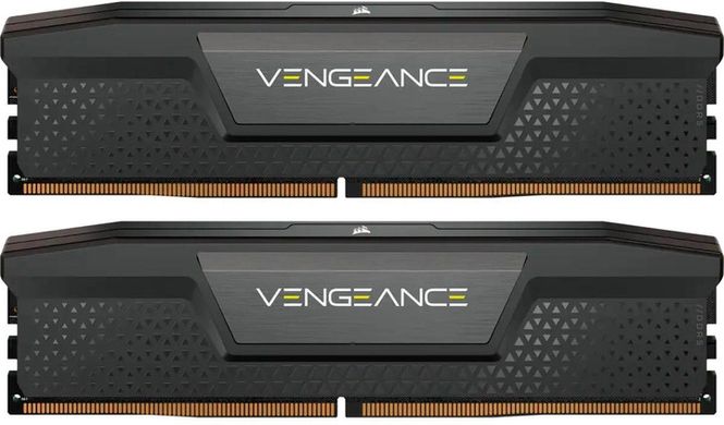 Память для настольных компьютеров Corsair 64 GB (2x32GB) DDR4 5600 MHz Vengeance (CMK64GX5M2B5600C40), DDR5, 64 ГБ, 2, Охлаждения модуля, Отсутствует